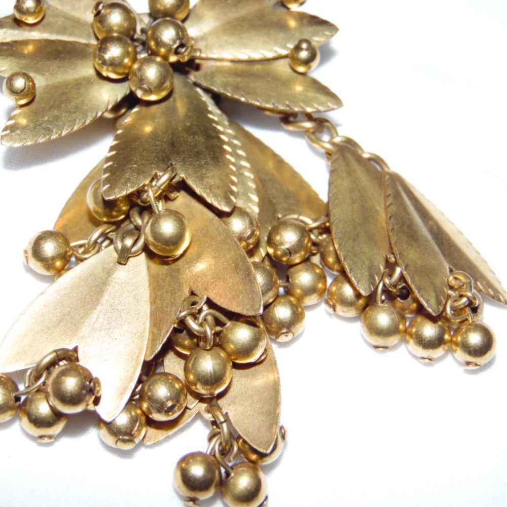 1920's-30 Unsigned Miriam Haskell Hand Wired Gold… - image 2